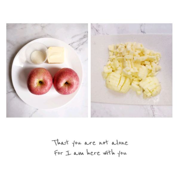 苹果派的做法操作步骤第1步：准备好所需要的食材，苹果洗净去皮切成小块；
